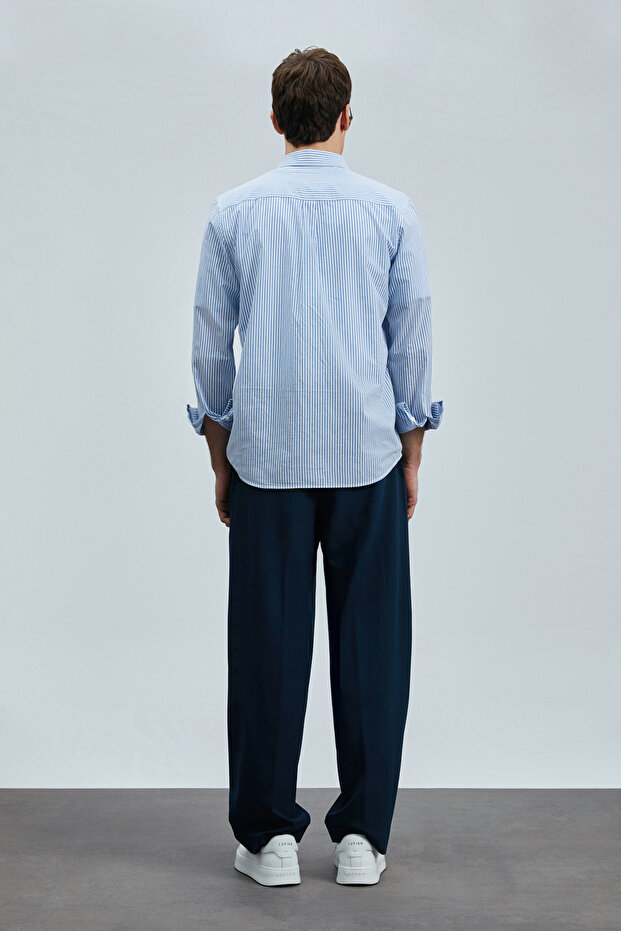 Ανδρικό πουκάμισο Charles Basic Regular Fit Μπλε - 6