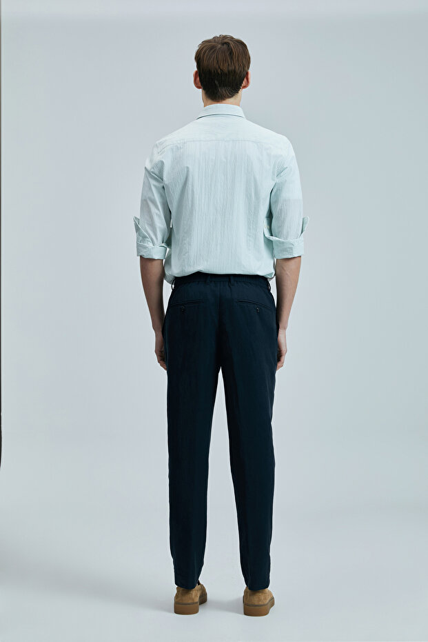 Charles Erkek Basic Gömlek Regular Fit Yeşil - 6