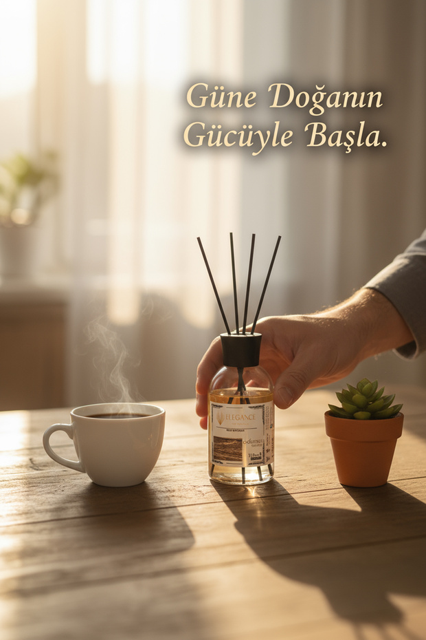 Odunsu Reed Diffuser Bambu Çubuklu Oda Kokusu (110 ML). - 8