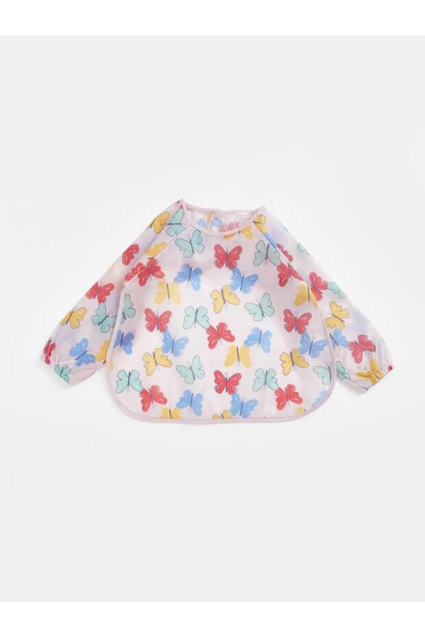 Butterfly Printed Baby Girl Bib (S5)