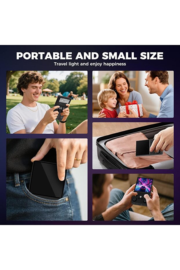 R36MAX Retro Handheld Game Console with 4.0-in IPS HD Screen, 64GB Memory (Black) - 6