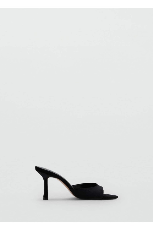 Topuklu kadife sandalet - 2