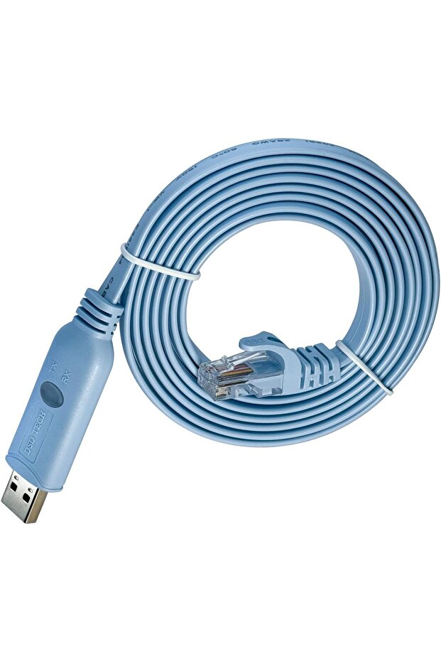 DSD TECH SH-RJ45A USB to RJ45 Console Cable with FTDI Chip (for Routers/Switches) - 1