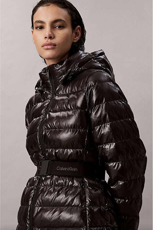 Lightweight Belted Puffer Jacket - 4
