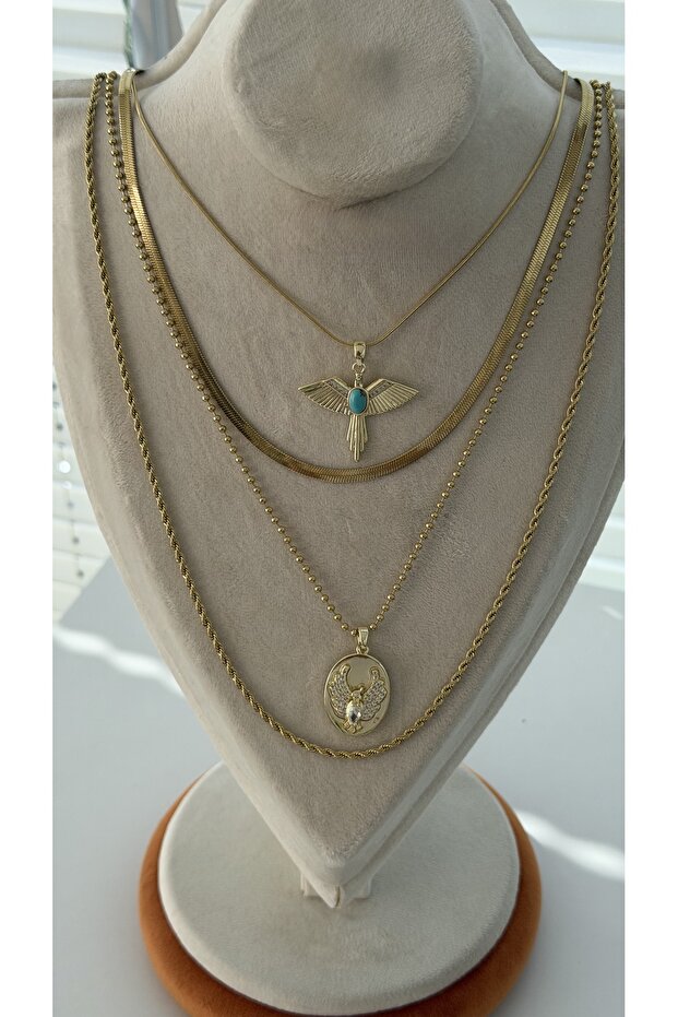 316 ÇELİK ÇOKLU KOLYE - 1