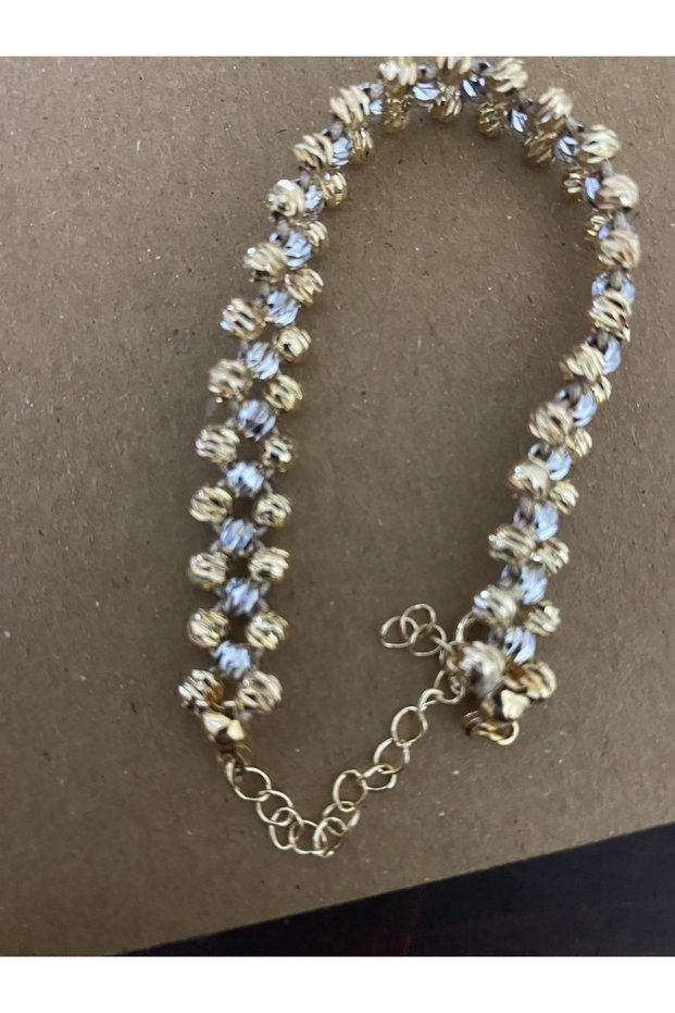 Double Color Dorika Chain Detailed Bracelet