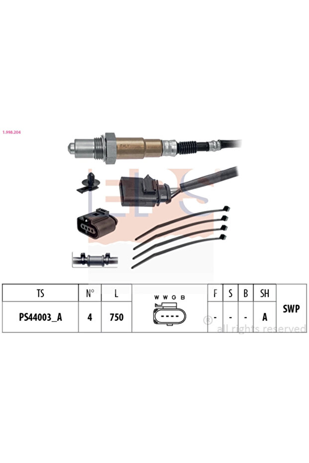 Lambda probe Audi A1/A3/A4 B7 Seat Alhambra - 1