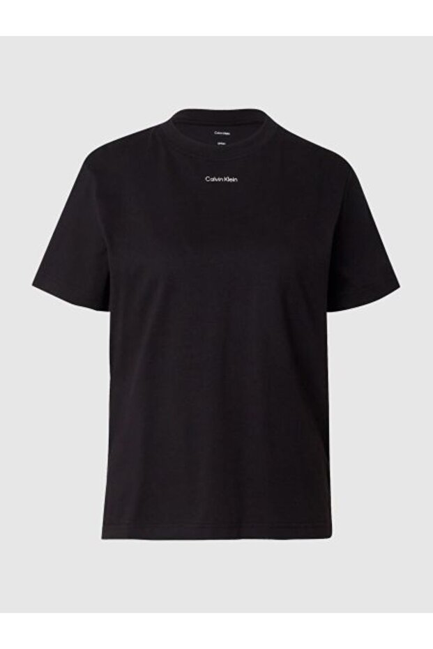 SS 20S Classic Logo Tee Kadın Bisiklet Yaka T-Shirt Siyah - 1
