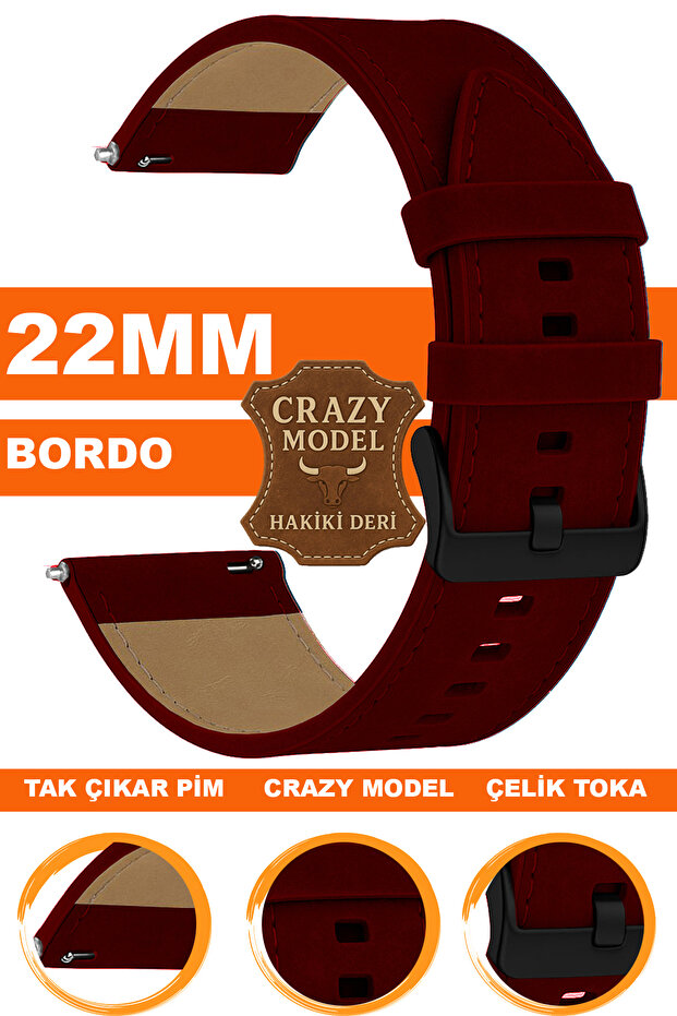 Redmi Watch 5 Active / Lite Watch Compatible Crazy Genuine Leather Watch Band L10Hwc-22Mm