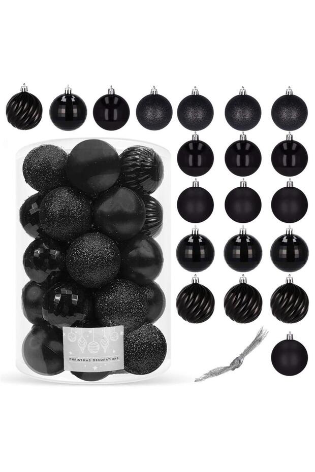 Коледна украса - Черно - 10