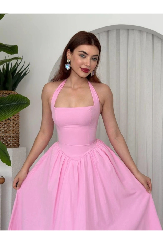 Fedra Midi Elbise - 5