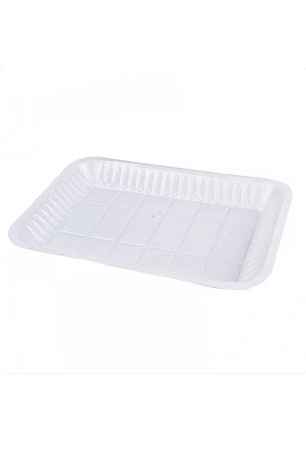 صحن بلاستيك مستطيل حجم رقم 4 (50حبه) - 1