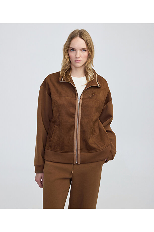 Üç boyutlu monogram nakışlı sweatshirt - 1