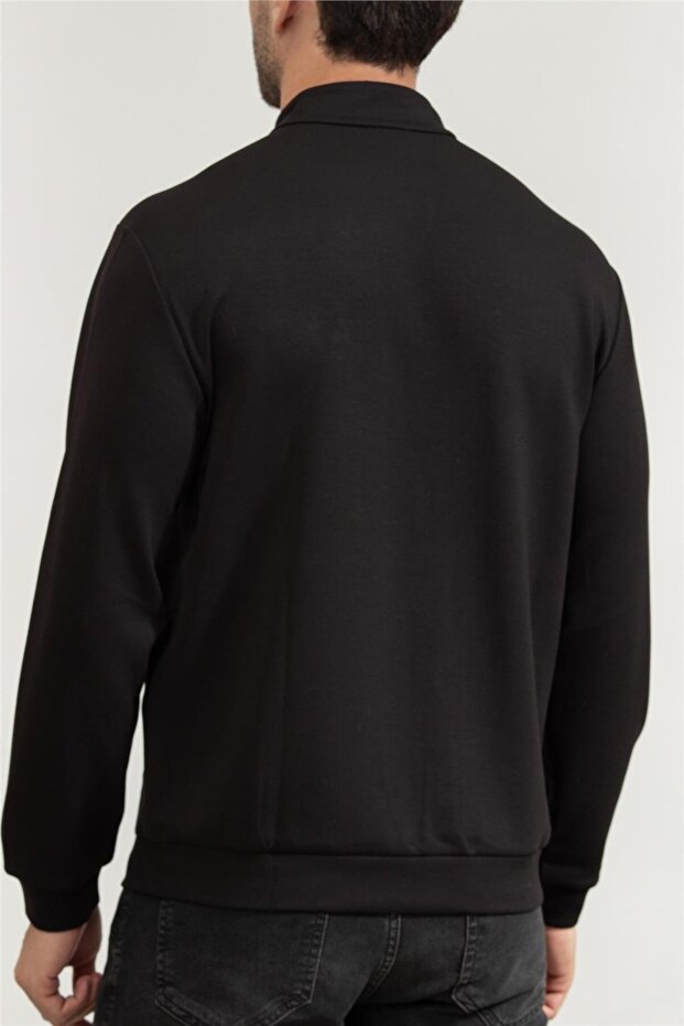 Erkek Fermuarlı Sweatshirt - 3