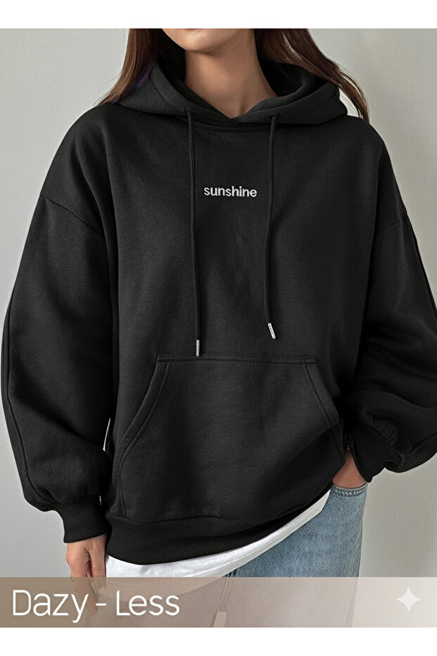 Women's Sunshine Printed Hooded Sweatshirt