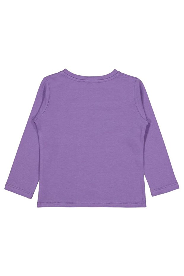 Basic 2-5 Yaş Sweatshirt - Lila 4-5 Yaş - 2