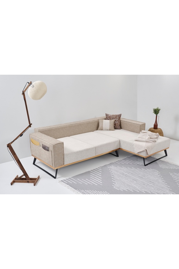 LOFT KÖŞE TAKIMI, KREM - 8