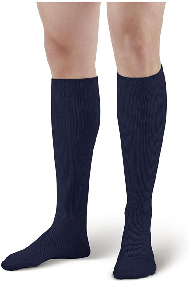 Compression Socks Men Women Knee High Stockings -Dark Blue