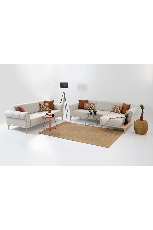 STEP KÖŞE TAKIMI, KREM - 4