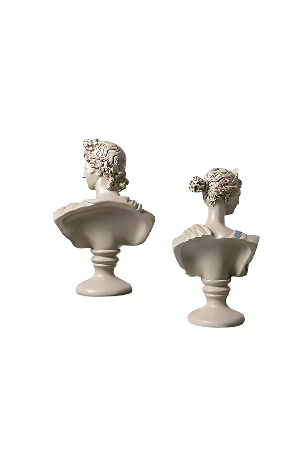 ARTEMİS & APOLLO BÜST SET KREM - 3