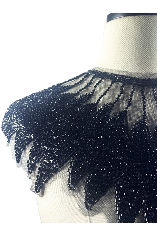 taşlı şık yaka - 2