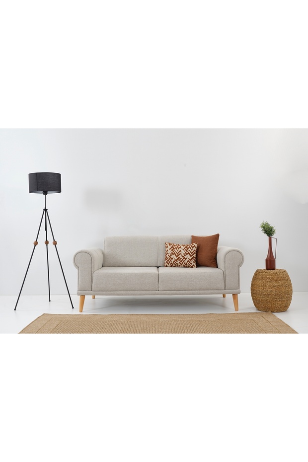 STEP İKİLİ KOLTUK, KREM - 1