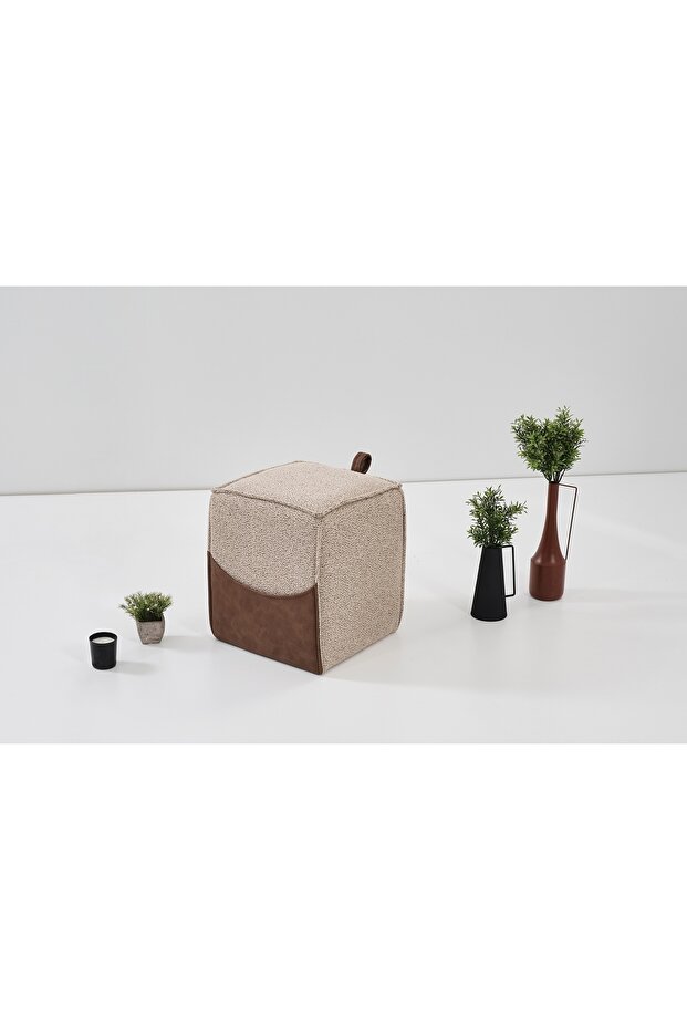 LOFT MİNİ PUF, KAHVE - 2