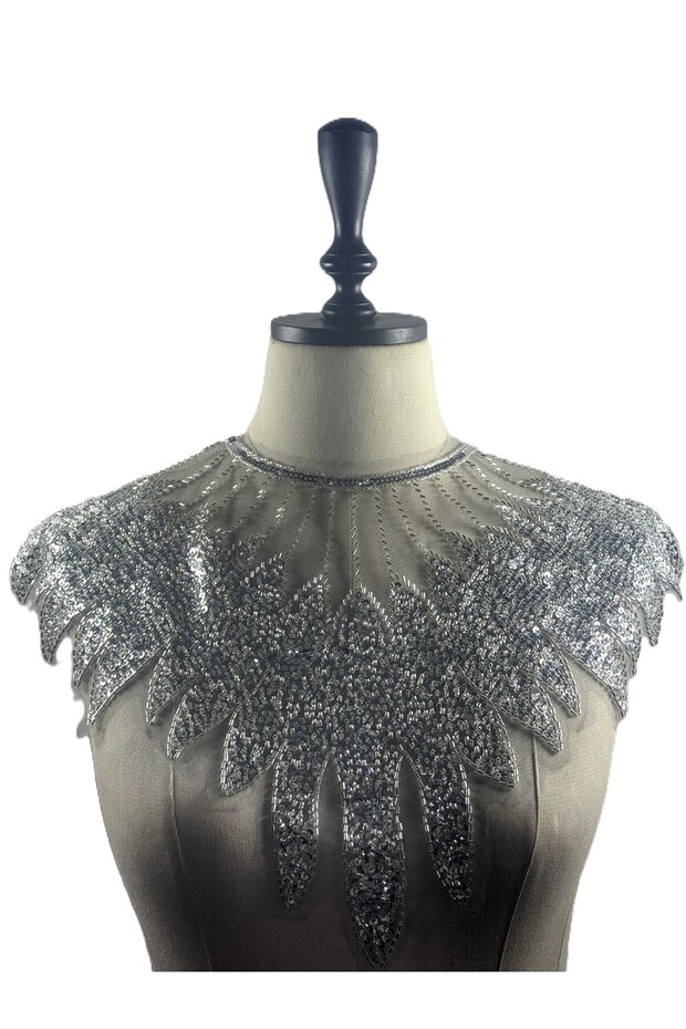 taşlı şık yaka - 2