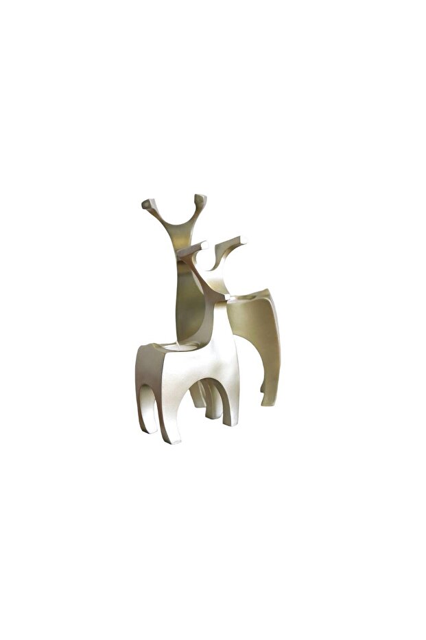 KÜBİK GEYİK MUMLUK, SİLVER - 2