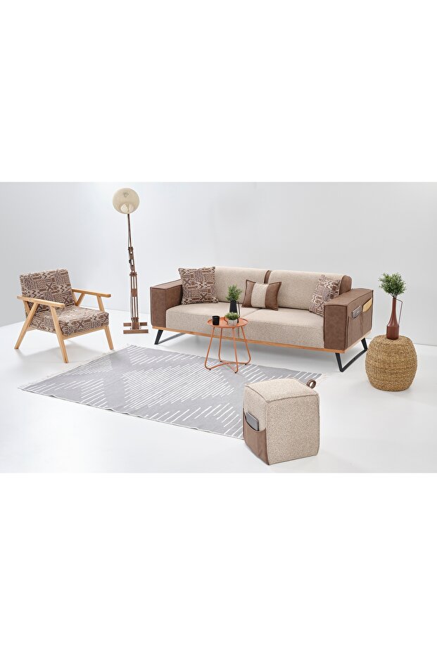 LOFT MİNİ PUF, KAHVE - 3