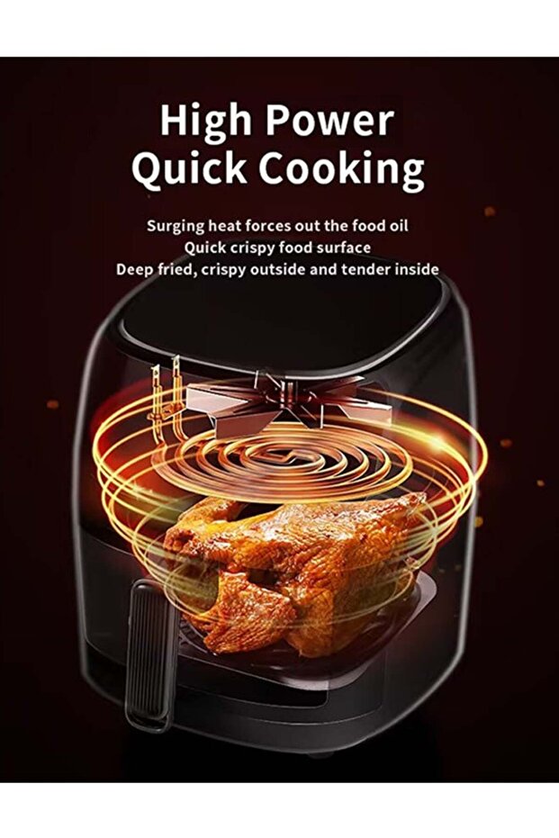 Air Fryer 8 L,Multi-functional Cooking Function,Smart Touch Control,Precise Temperature Control - 4