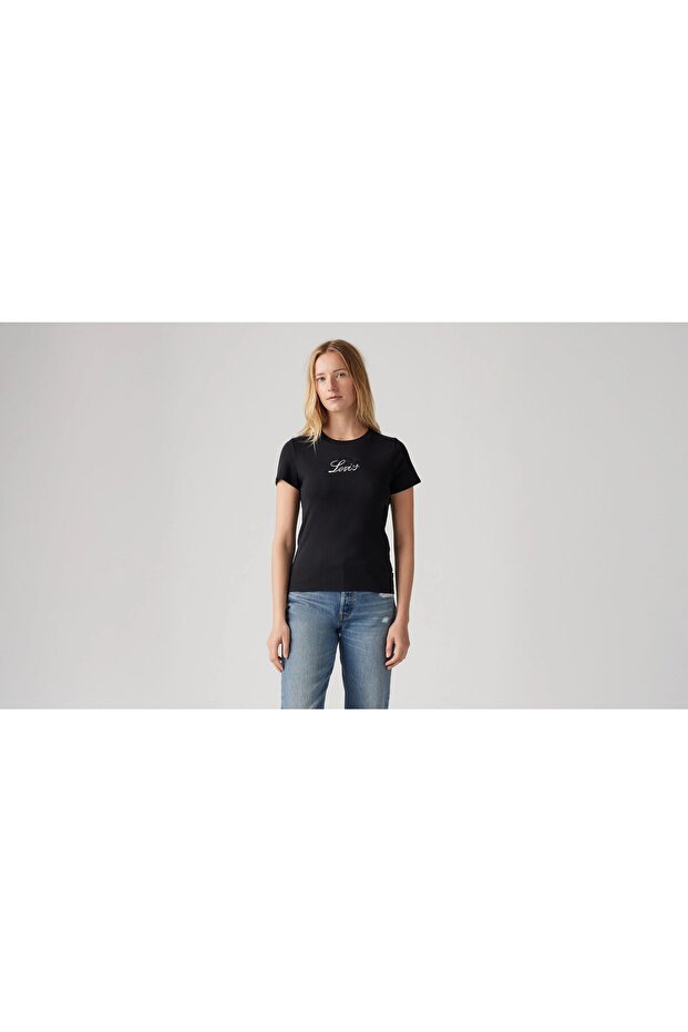 GRAPHIC RICKIE TEE SCRIPT RHYTHMI - 1