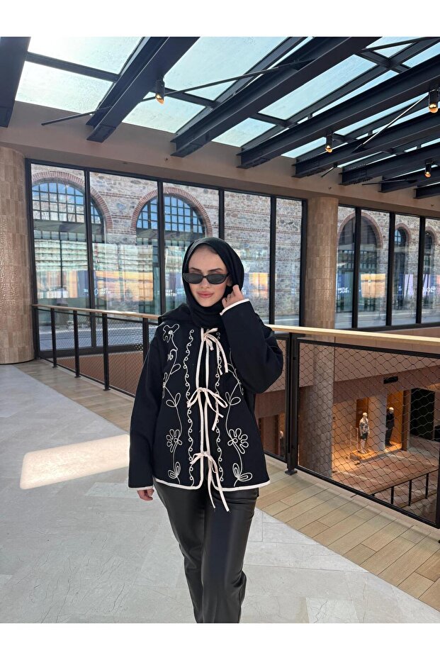 İp Detaylı Ceket - 4