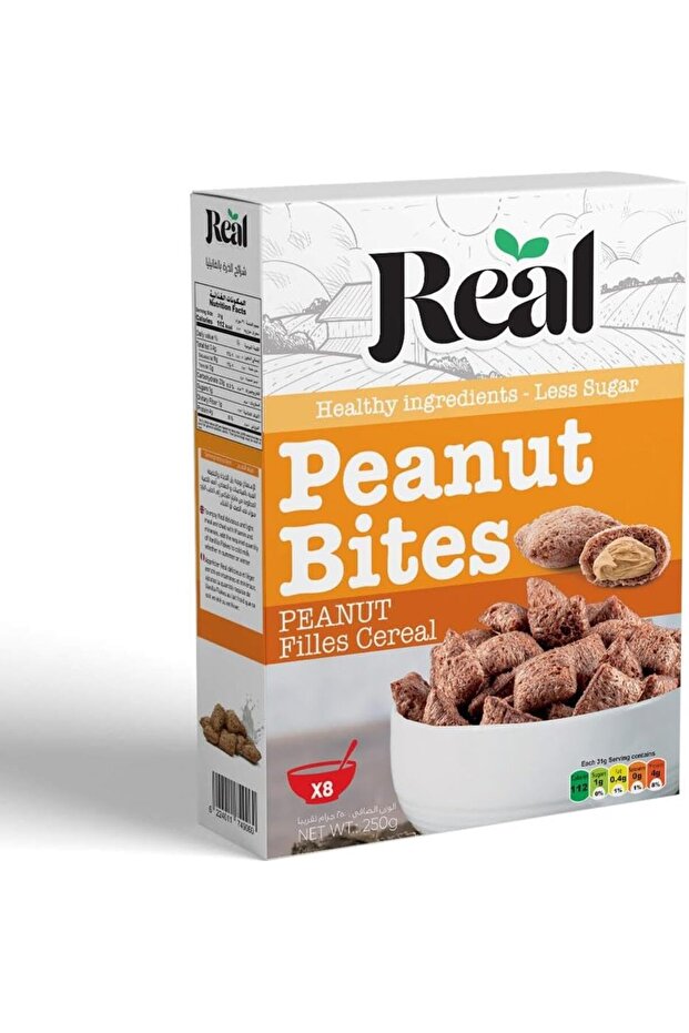 Pillow Bites Peanut Cereal – Crunchy Peanut Butter-Filled Snack, 225g Pack