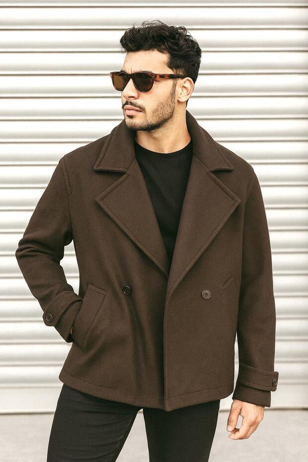 Men's Oversize Double-Breasted Cashmere Coat