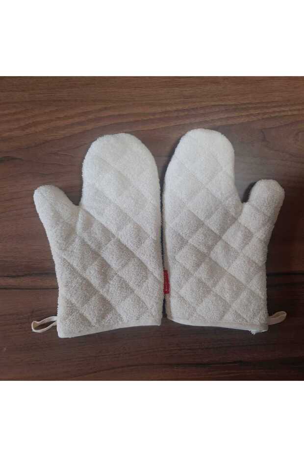 2 Pieces Oven Mitts High Temperature Resistant Protecting Hands from Heat Oven Cooker Gloves