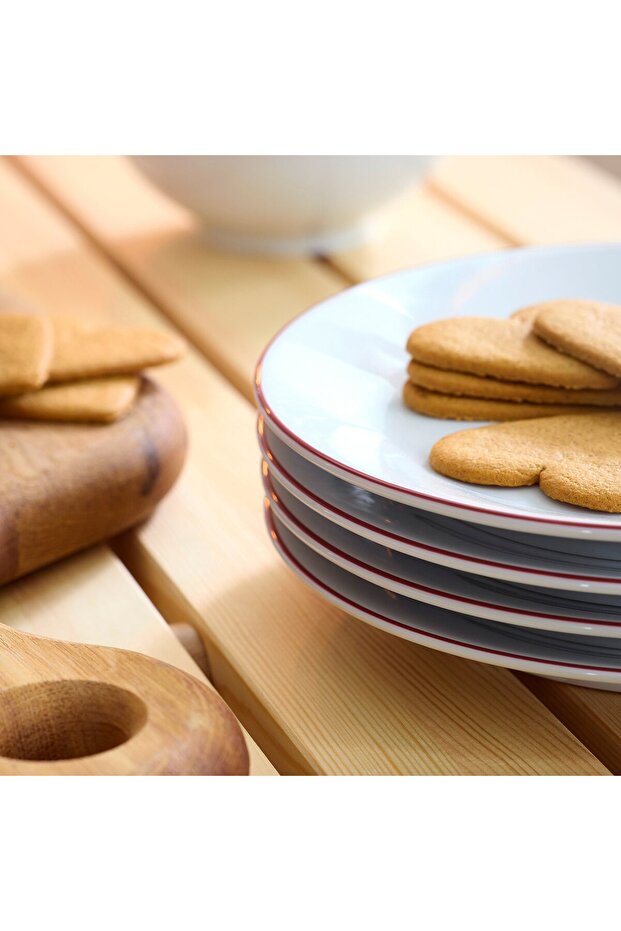 طبق جانبي VINTERFINT، أبيض/أحمر، 20 سم - 2