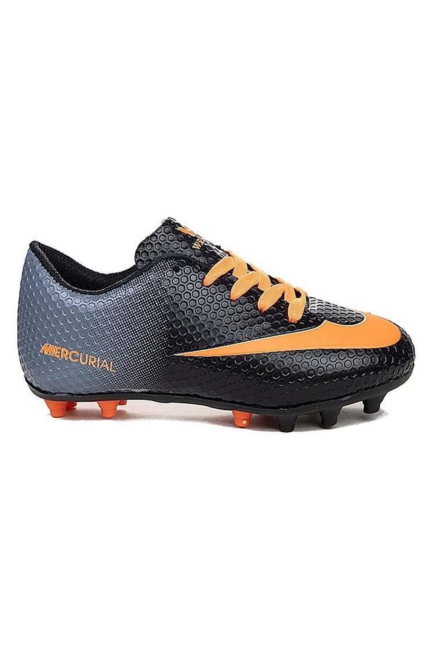 Wlk Black Orange Football Boots Boys' Football Shoes