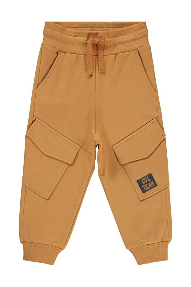Cvl Team Labeled Cargo Pocket Sweatpants for 2-5 Years Old - Orange 2-3 Years Old