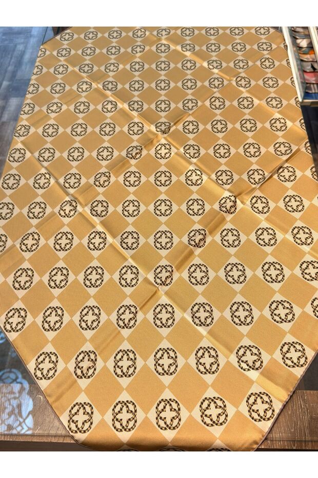 Bosphorus Çift Taraflı İpek Twill Eşarp 8914712 - 6