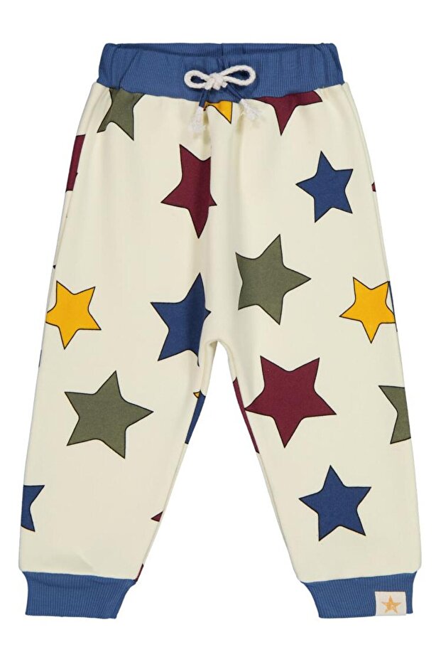 Colorful Star Printed Sweatpants for 2-5 Years Old - Blue