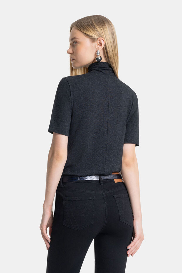 SİYAH BALIKÇI YAKA TSHIRT - 7