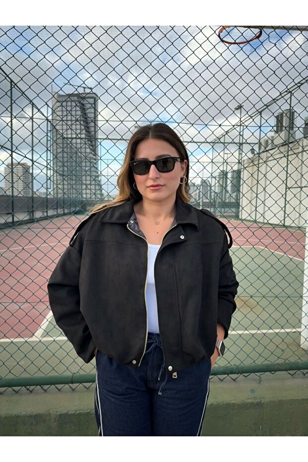 سترة من جلد الغزال قصة فضفاضة فاخرة وناعمة - 2