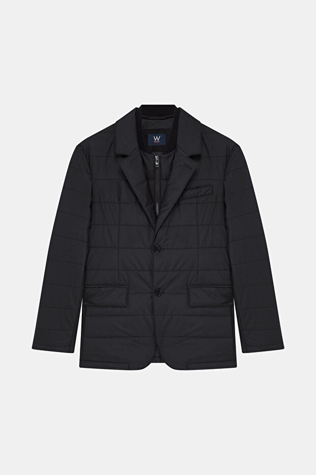 DÜĞMELİ SİYAH MONT - 1