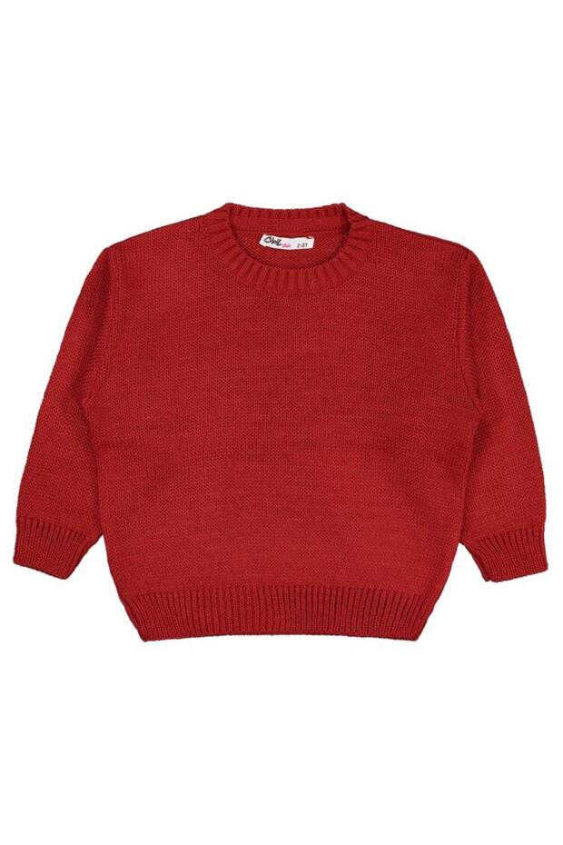 Plain 2-5 Year Old Sweater - Red 4-5 Years Old