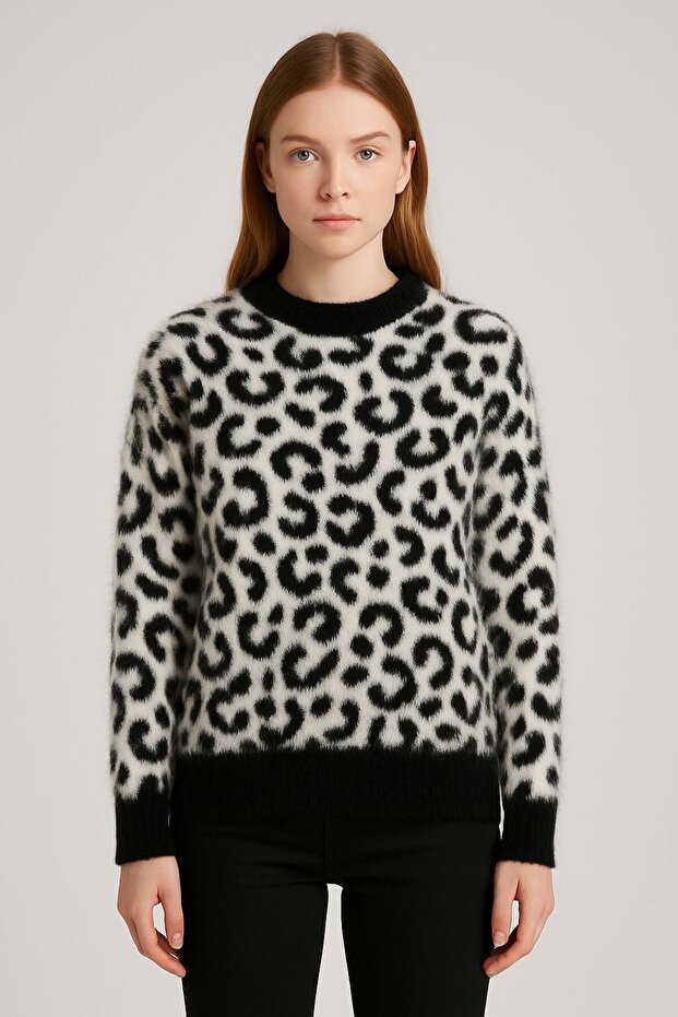 Pulover de damă leopard - 4