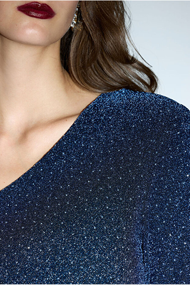 Mert Aslan Asimetrik Örme Elbise - 3