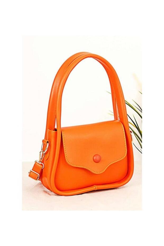 Buttoned Arm Hand and Shoulder Bag