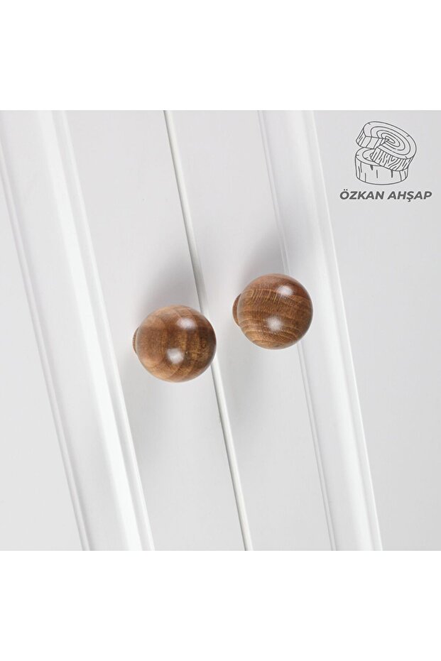 Sphere Wooden Handle Luxury Country Kitchen Furniture Cabinet Drawer Handle (1 Pc)
