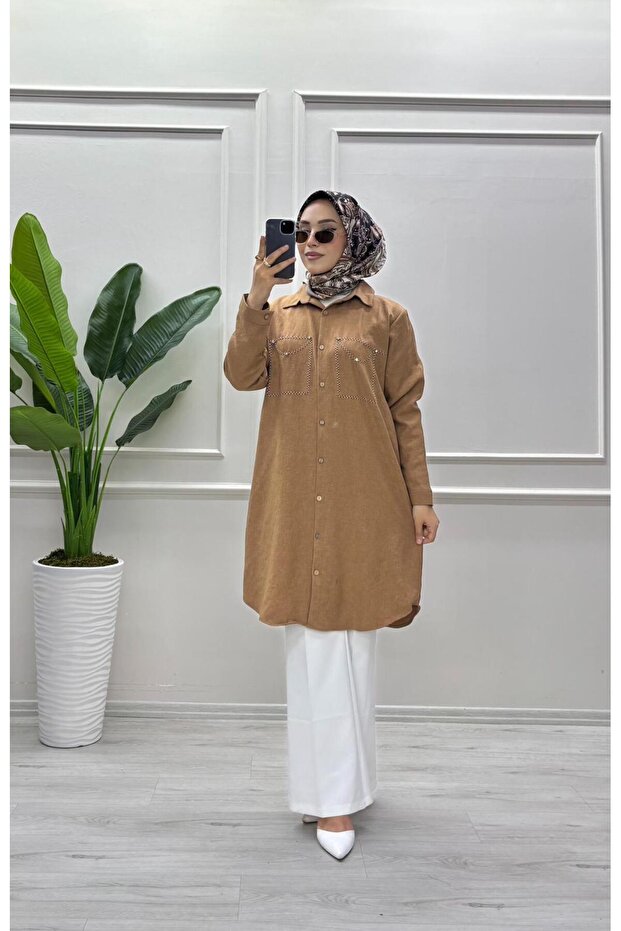 TAŞLI KETEN TUNİK - 3